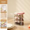 Food Storage Container With Sealed Lids For Kitchen Organization And Spice Preservation