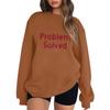 Women's Halloween Print Pullover Round Neck Drop Shoulder Long Sleeved Blouse
