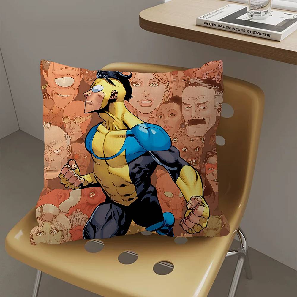 I-Invincible Cartoon Cushion Cover Polyester Sofa Cushions Decorative Throw Pillows Home Decoration Pillowcover