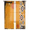 Africa Emblem Ethnic Window Treatment Tulle Modern Sheer Curtains for Kitchen Living Room the Bedroom Curtains Decoration