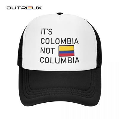 Its Colombia Not Columbia Baseball Caps Unisex Snapback Hats Lovers Trucker Caps Women Breathable Mesh Visor Bones