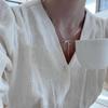 VENTFILLE Silver Color Bowknot Snake Bone Chain Necklace For Women Girl Simple Design Korean Jewelry Dropshipping