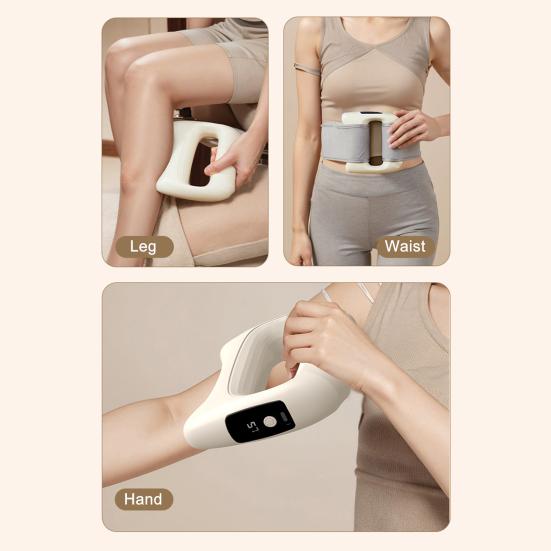 Electric Fascia Massage Ring 5 Intensities Adjustable Muscle Relief Fat Burning Cordless Massager Quiet Portable Deep Tissue