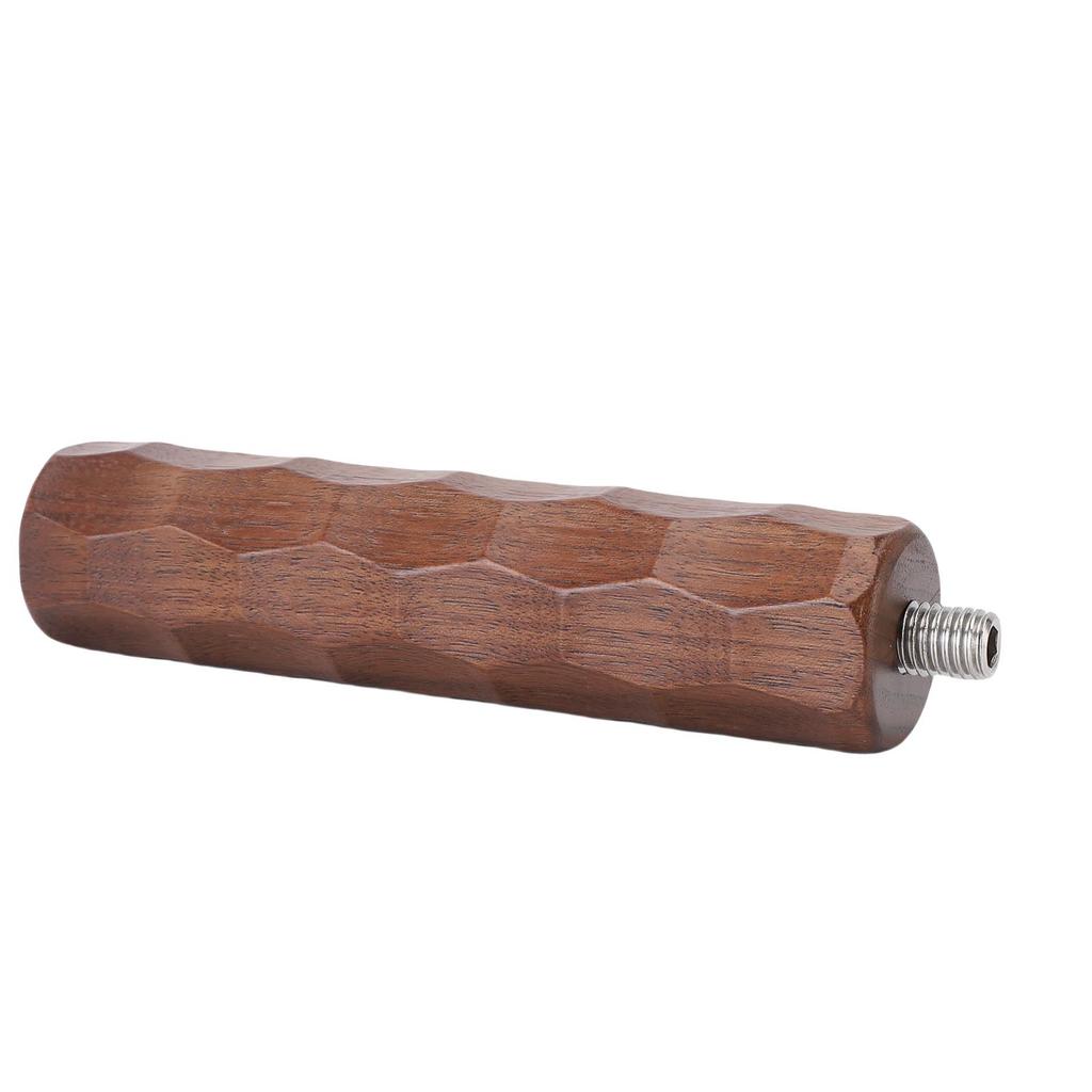 Portafilter Handle Wooden Coffee Machine Portafilter Replacement Handle for M10 Thread with Bottom and Bottomless