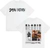 Rapper Eladio Carrion Trendy Album Print ONeck Tshirt Men Hip Hop Tshirt Fashion Luxury Casual Vintage Y2K Tee Streetwear