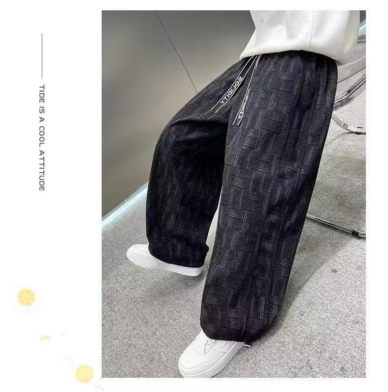 Boys' Fleece-Lined Corduroy Pants: Autumn/Winter 2025 Collection, Thickened One-Piece Casual Wear.