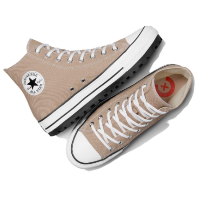 Converse Chuck Taylor All Star Wygodne Wszechstronne Modne Wysokie Płócienne Buty Trampki Unisex Brązowe A10189C