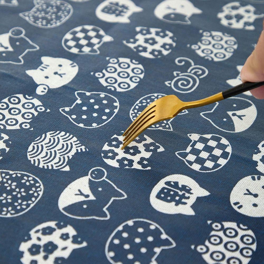 Reusable Waterproof Coated Tablecloth Rectangular Table Protection Coat  Tea Table