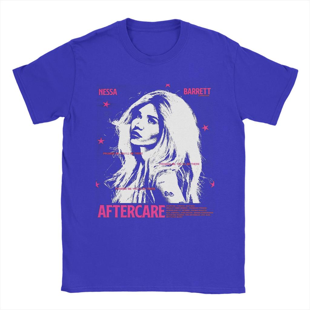 Customisatie Nessa Barrett Aftercare 2025 Tour T-shirt Voor Unisex 100% Katoen Casual T-shirt Ronde Hals Korte Mouw Kleding Birt