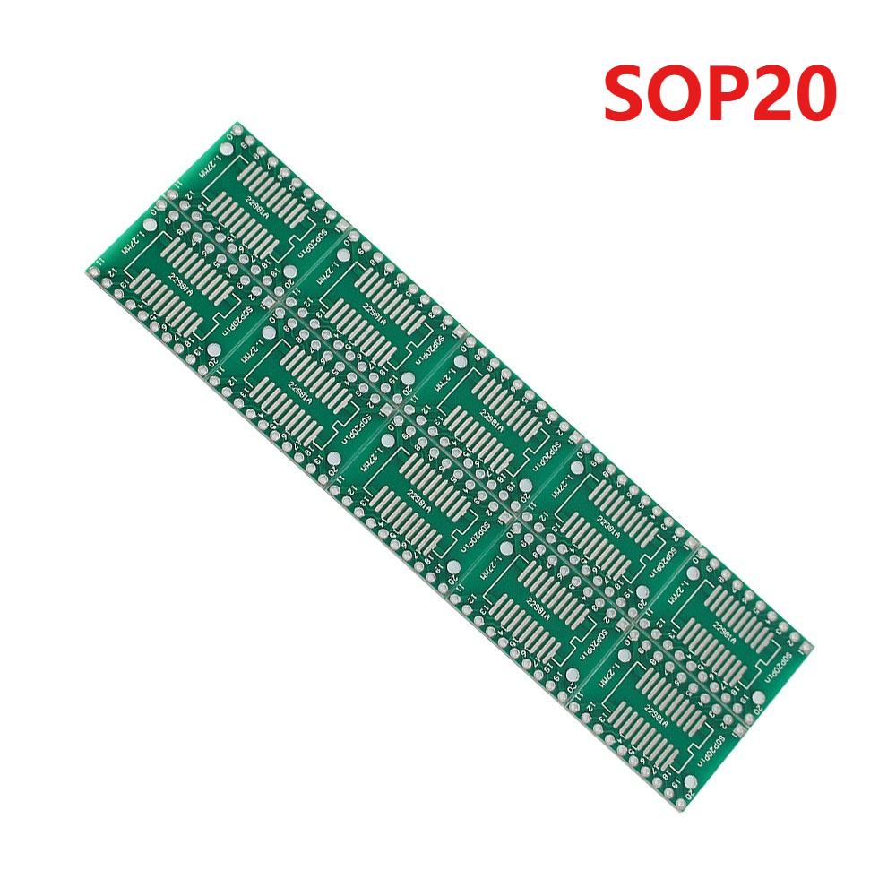 10/30pcs PCB Adapter Board SMD To DIP SOP TSSOP SOP8 SOP14 SOP16 SOP20 SOP24 SOP28 IC Test Board Adapter Socket PCB Kit