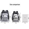 Large Capacity Transparent Backpack for High School Girls - Durable PVC Design.
