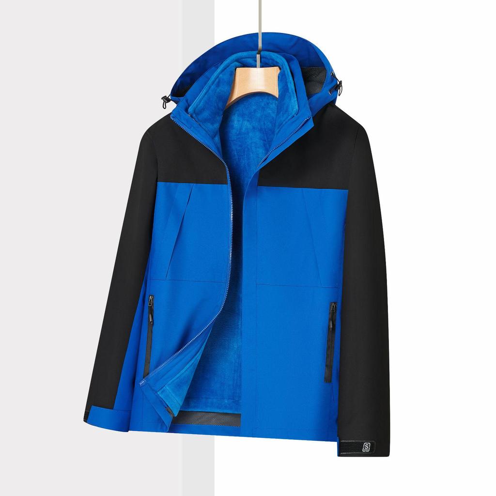 Men's & Women's Fleece-Lined 3-in-1 Windproof Waterproof Climbing Ski Suit