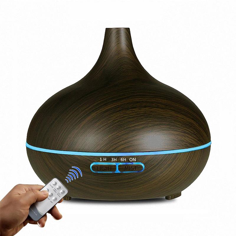Aroma Diffuser Ultrasonic Air Humidifier With Remote Control 7 Colors Led Lights For Home Aromatherapy Essential Oil Diffuser