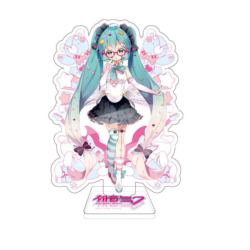 Miku Hatsune Large Acrylic Stand 15Cm Double Sided Anime Figure Vocaloid Luo Tianyi Anime Merchandise Collectible Display Stand