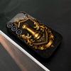 Retro golden lion pattern Hard case Men Glass PhoneCase for Samsung Galaxy S26 S25 S24 S23 S22 S21 FE Ultra Plus Dropresistant