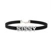 Sexy Rhinestone Letters SISSY Suede Leather Choker Necklace Ladies Men Women Custom Name Collar Chocker Personalized Jewelry