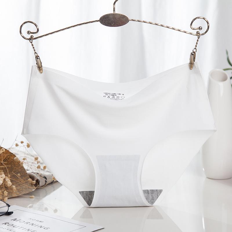 

840 Женские бесшовные нейлоновые трусики-слипы со средней посадкой M белый