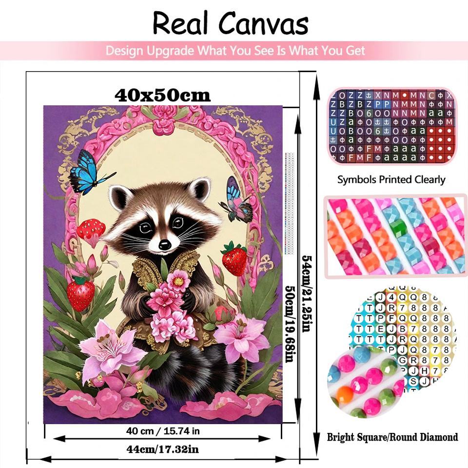 5D Diamond Painting Flower Animal Panda Landscape Painting Full Round Square Inlaid Jewelry Cross Embroidery Home Decoration
