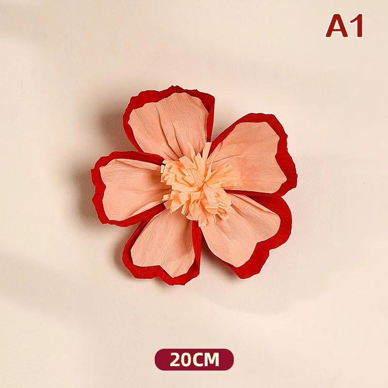 30cm Wrinkle Flower Wedding Room Background Wall Decor Chinese New Year Decoraiton Room Valentine s Day Gift Decor