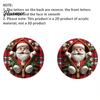 Indoor Holiday Home Ornaments Double-sided Acrylic Christmas Hanging Ornaments, Xmas Cartoon Snowman/Penguin/Gingerbread Man/Santa Claus Lightweight