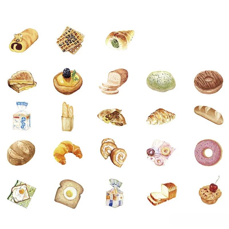 46Pcs/box My Favorite Delicious Food Label Stickers Decorative Stationery Stickers Scrapbooking DIY Diary Album Stick Label