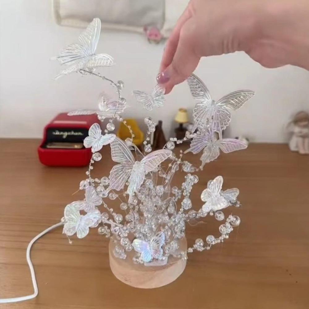 Handmade Butterfly Night Light DIY Reading Lamp Desktop Decorative Lamp  Boyfriend and Girlfriend