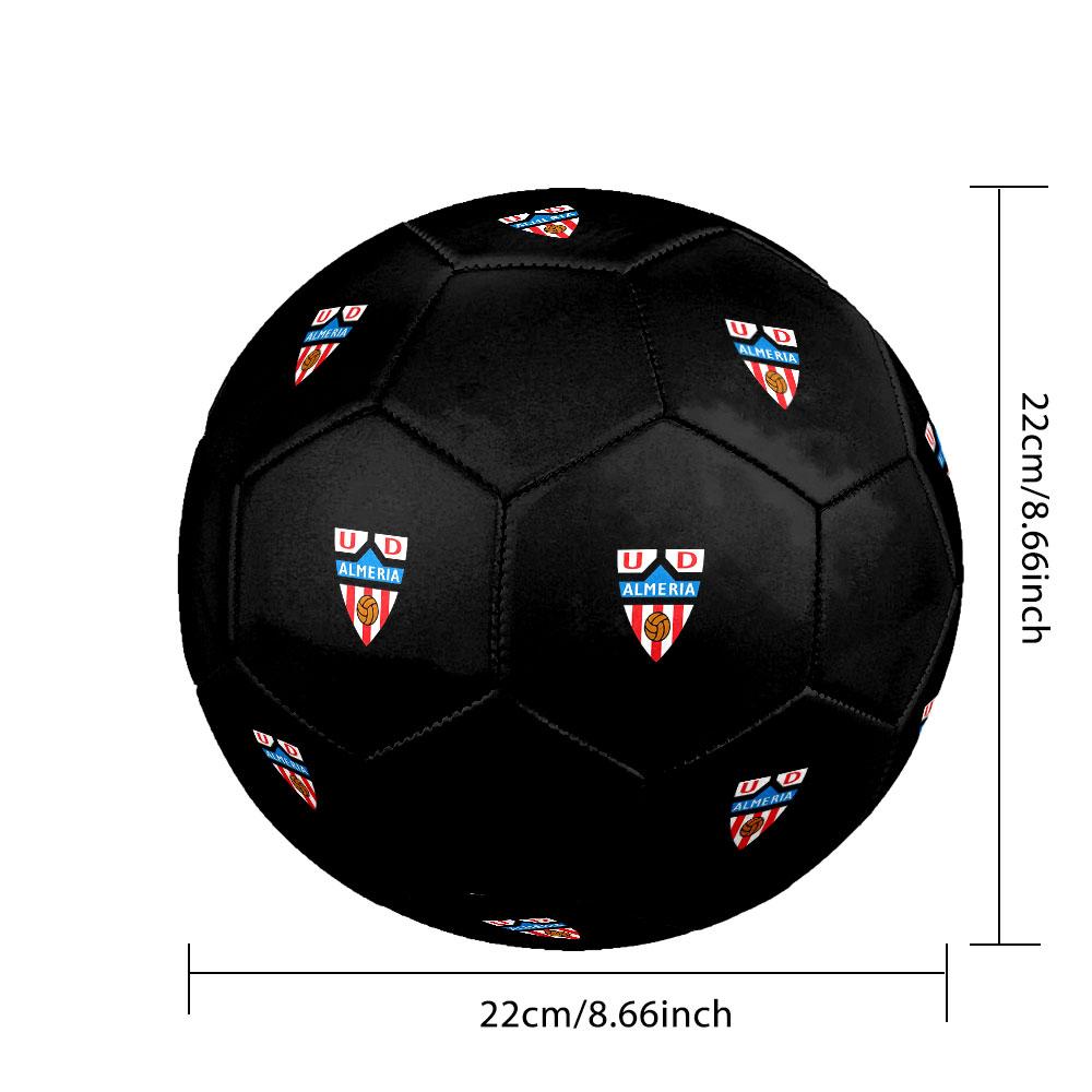 1PC Almería LOGO size 5 soccer ball PrahaIndoor Soccer Ball Colorful All Ages Machine Stitched PVC Competition Ready Durable High-Bounce