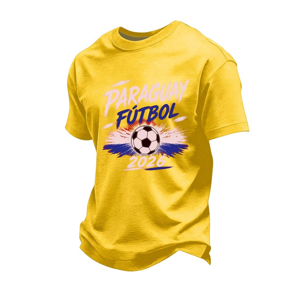 Men's Casual Short Sleeve T-Shirt with Multi- Print Design for Sports Fan Support