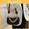 Chic And Versatile Women's Chain Strap Pu Underarm Bag Perfect For Commuting And Casual Outings