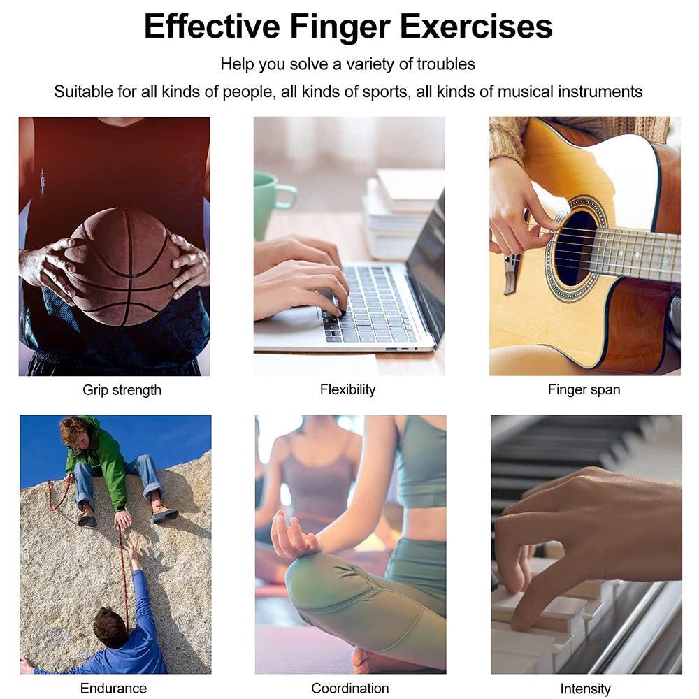 Întăritor pentru degete din silicon Extensor Antrenor pentru prindere de mână Instrument de exercițiu pentru mână Întăritor pentru reabilitarea artritei Antrenament de prindere de mână LM