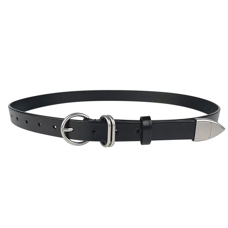 Top Layer Cowhide Retro Women's Genuine Leather Belt Casual Pants Jeans High-end Women's Simple and Versatile Belt
