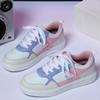 White Shoes PU Leather Board Shoes Women Breathable Casual Sneakers Men Lace-up Trendy Running Trainers Anti-slip Waterproof