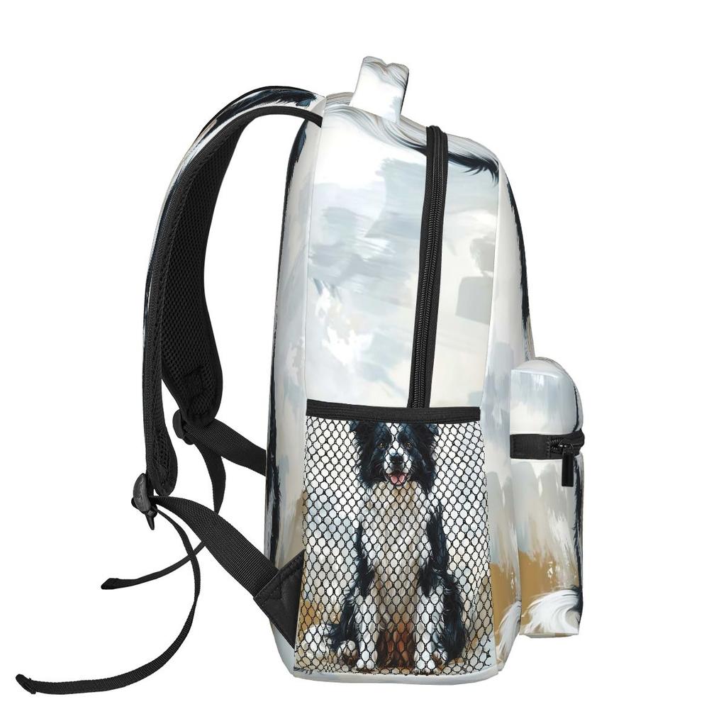Border Collie Hundemuster Rucksäcke Jungen Mädchen Schultasche Kinder Schultaschen Cartoon Kinder Rucksack Umhängetasche Große Kapazität