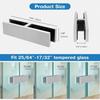 Stainless Steel Glass Clamp Clip 90 Degree Heavy Duty Glass Clip  For Railing
