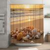 Muschel Badezimmer Duschvorhang Druck Wasserdichtes Gewebe Badezimmerdekorationen Neuankömmling Haushaltswaren