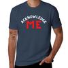 Acknowledge ME (red White Letters Version) TShirt Simple Line Art Print Tee