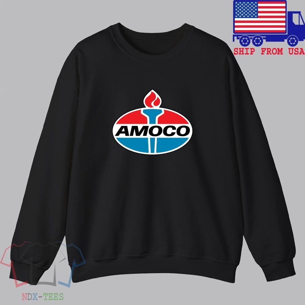 Amoco Oil Men#039;s Black Size S to 3XL Unisex T-Shirt XXXL