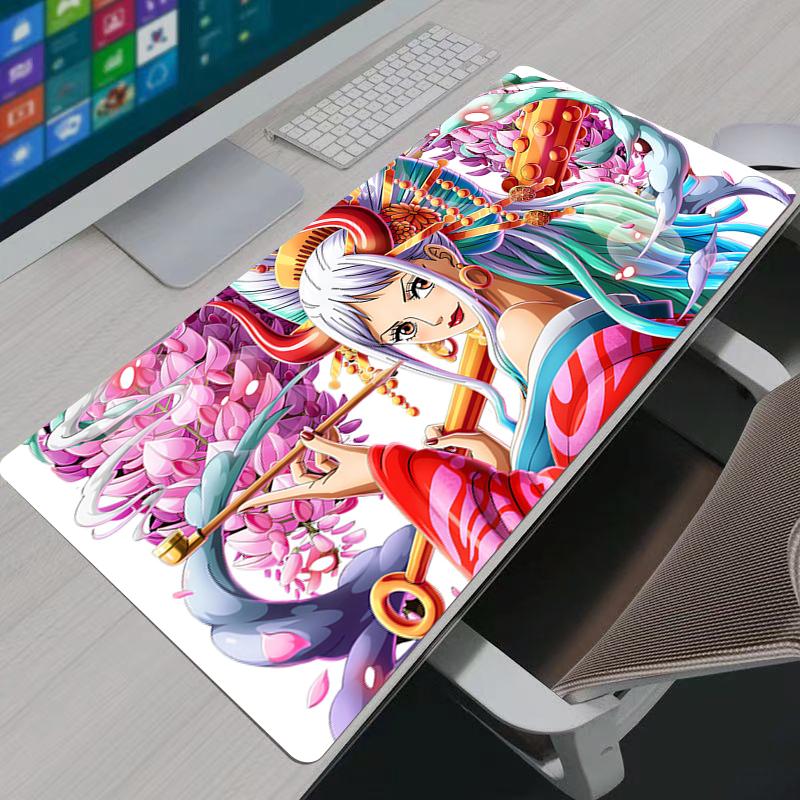 One Piece Yamato Mouse Pad Large Gamer XXL Keyboard Mouse Pads Desk Mouse Mat Carpet Rubber Tapis Souris Gaming Notbook Mousepad