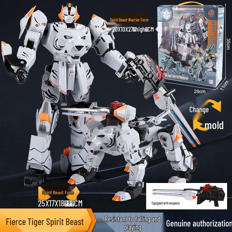 Kirin King Transforming Mecha Car: Large-Scale Educational Robot Toy for Kids