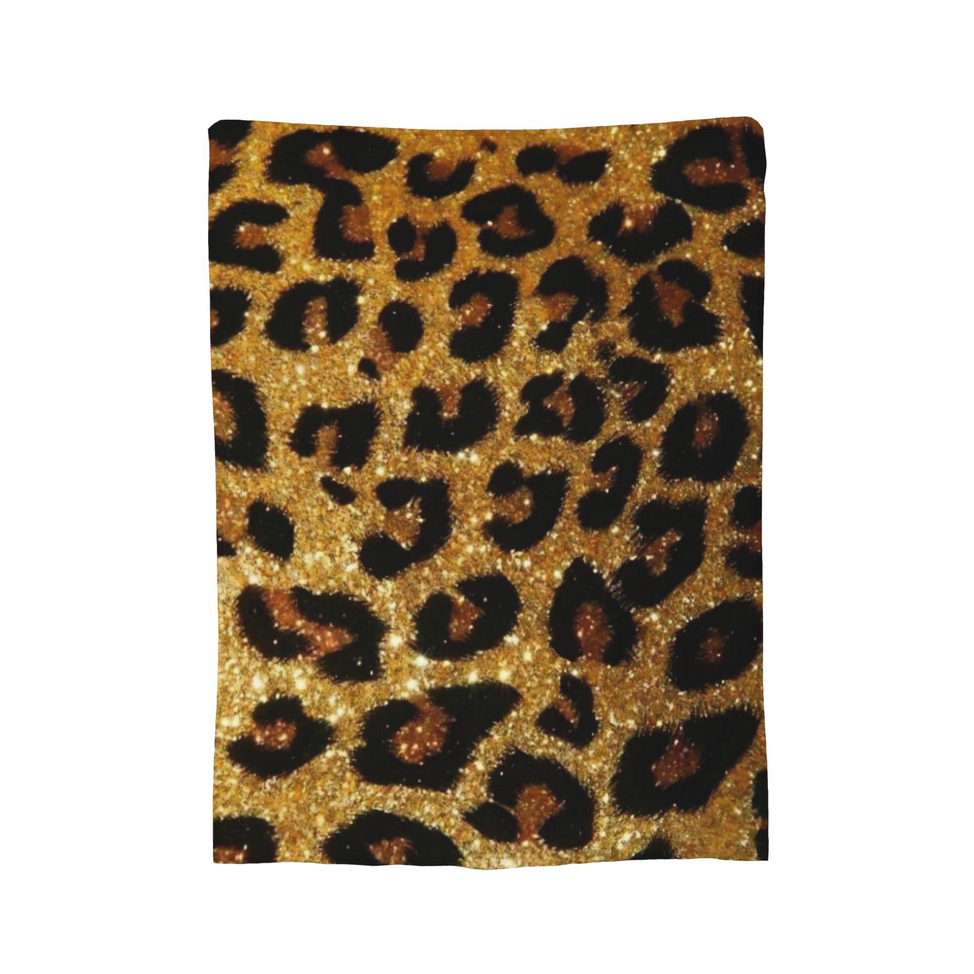 Leoparda galvaskausa adīti pledi Samta savvaļas