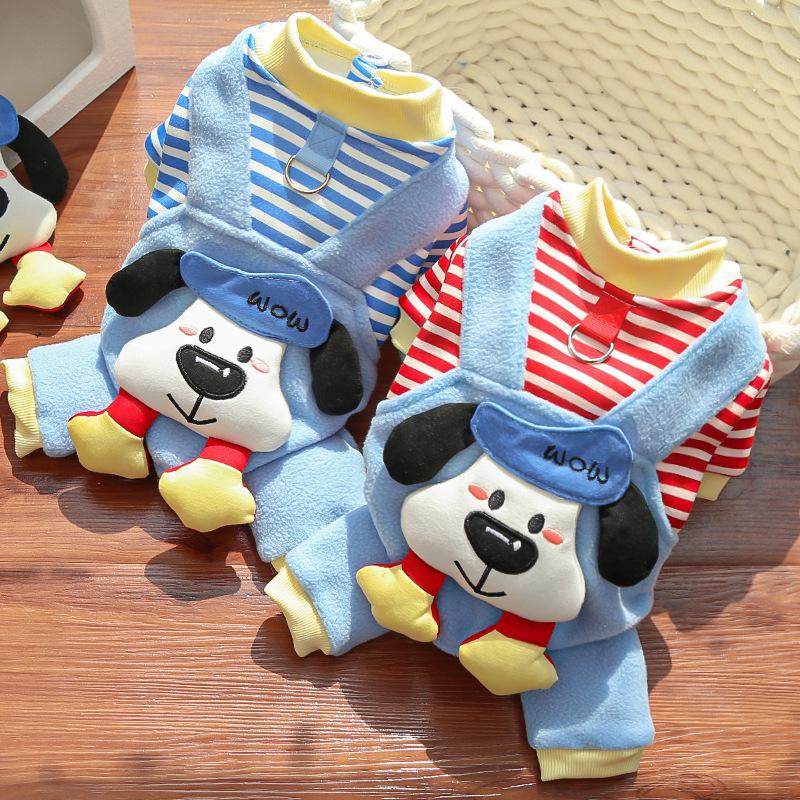 Autumn Winter Cat Clothes Supplies Dog Pet Velvet Vest Doll Teddy Bear