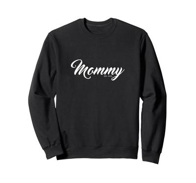 Mommy 2025 Funny Pregnancy Design Sweatshirt Est.