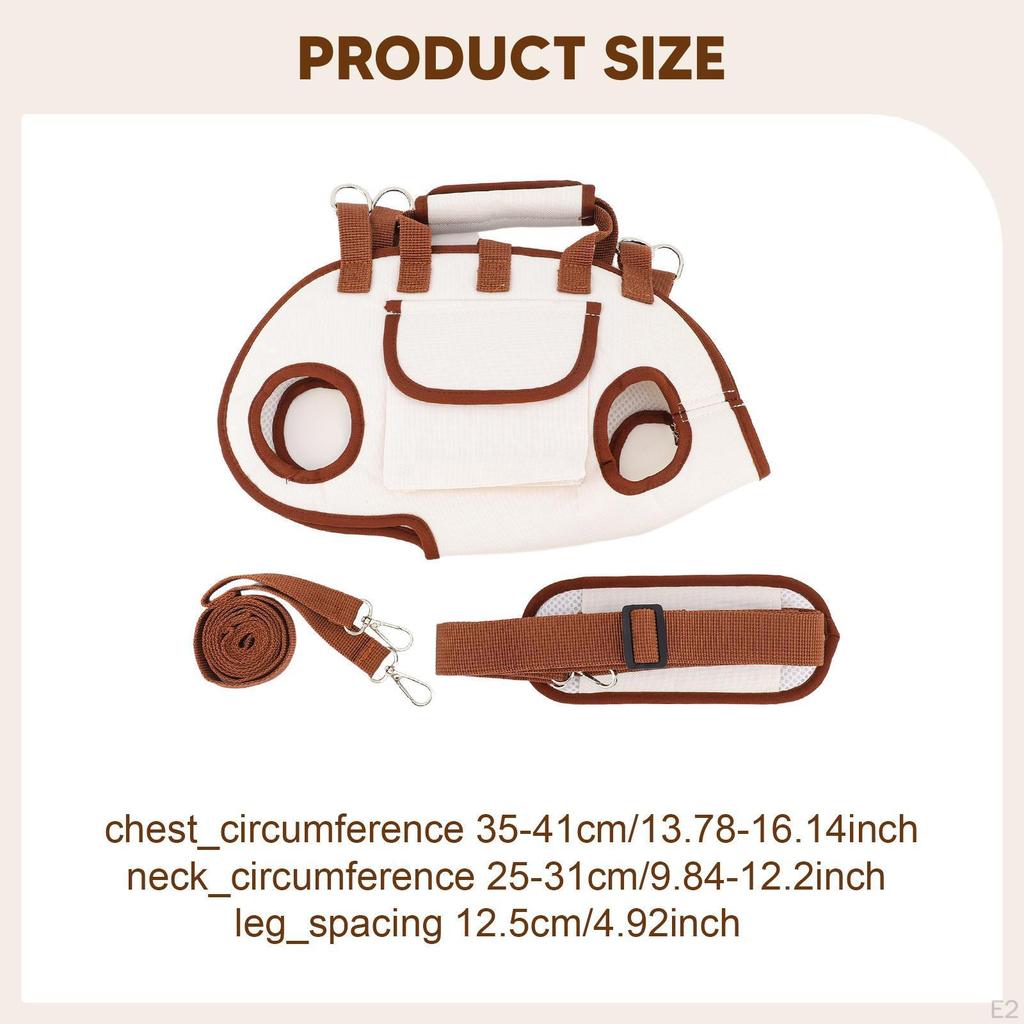 Dog Backpack, Comfortable Transport Harness with Breathable Mesh And Adjustable Strap, Designed for
