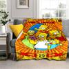 Simpsons 20Th Anniversary Print Blanket Soft And Comfortable Sofa Blanket Office Rest Blanket Digital Printing Sheet
