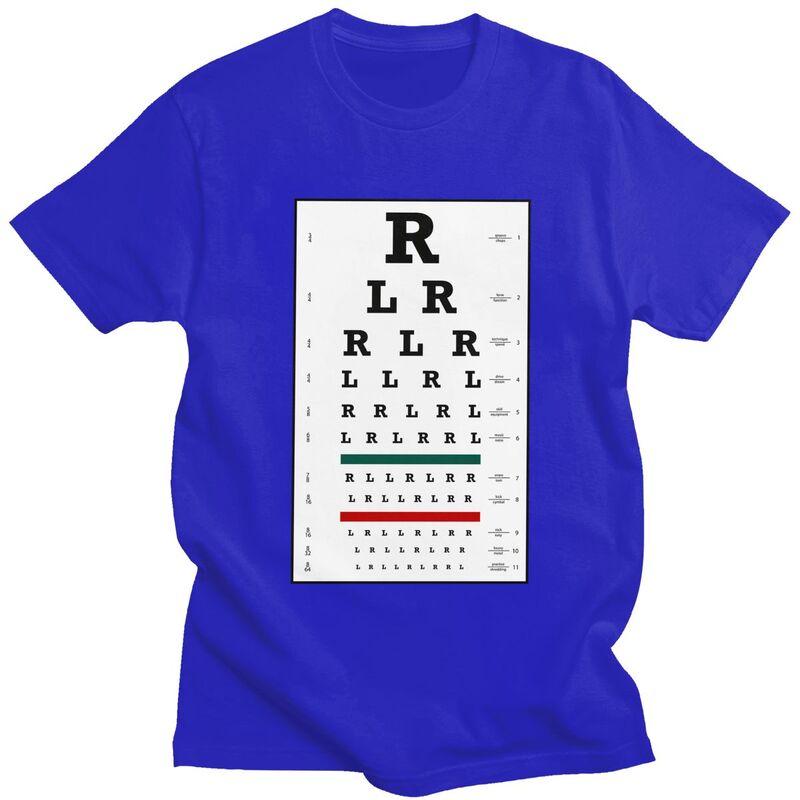 Custom Drummers Eye Chart T Shirts Men Tshirt Casual Tee Tops 100 Cotton Oversized Tshirts Gift