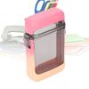 Pink Gradient /Black/White Pocket Case Multifunctional Good Sealing Sports Case Waterproof 110*65*28mm ID Card Holder Outdoor