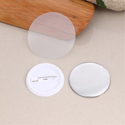 200PCS Badge Transparent Badge Film Premium PET Curcle Badge Protective Film Light Portable Badge Button Film Round Badge Button