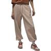 Jordan Flight Solid Color Lace-Up Casual Cuffed Fleece Knit Sports Pants Women Bottoms Legendary-Brown FB5114-245