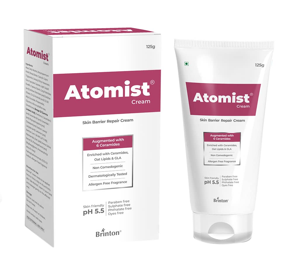 Brinton Atomist Skin Barrier Repair Cream for Dry & Itchiness | Enriched with Ceramides & Oat Lipids | Non-Comedogenic & Dermatologically Tested |