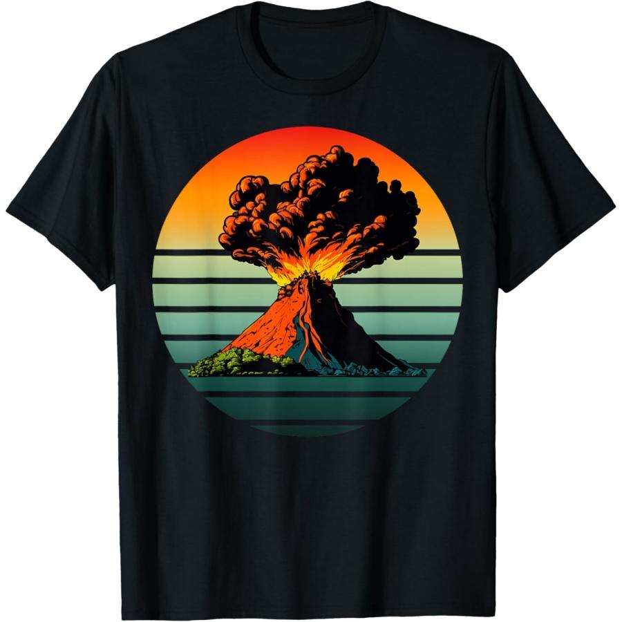 Крутой костюм извергающегося вулкана для мальчиков и девочек футболка(1) S